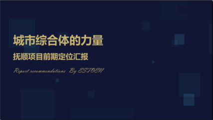撫順市房地產市場商業市場分析暨綜合體項目定位策劃思路